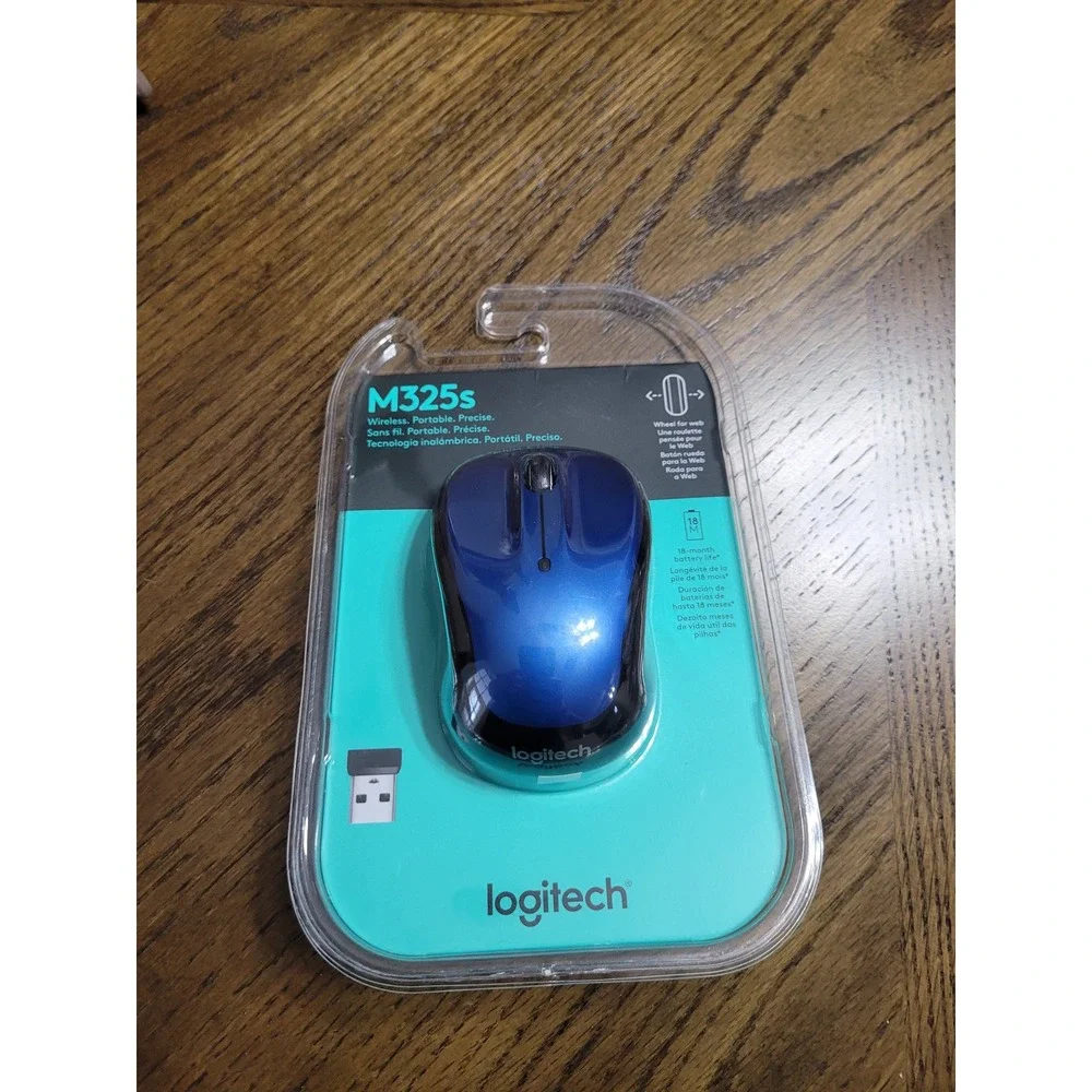 Logitech‎ M325s Wireless Portable Precision Mouse Blue